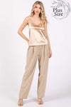 Jennifer's Pleated Slacks - Curvy Size Exclusive