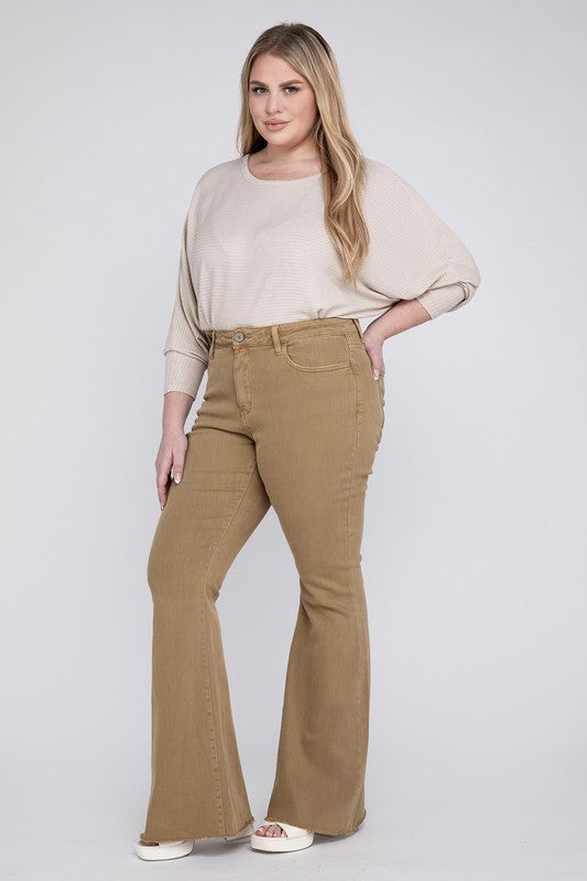 Vervet High Rise Super Flare Jeans - Curvy Size Exclusive