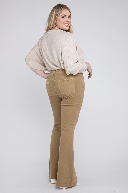Vervet High Rise Super Flare Jeans - Curvy Size Exclusive