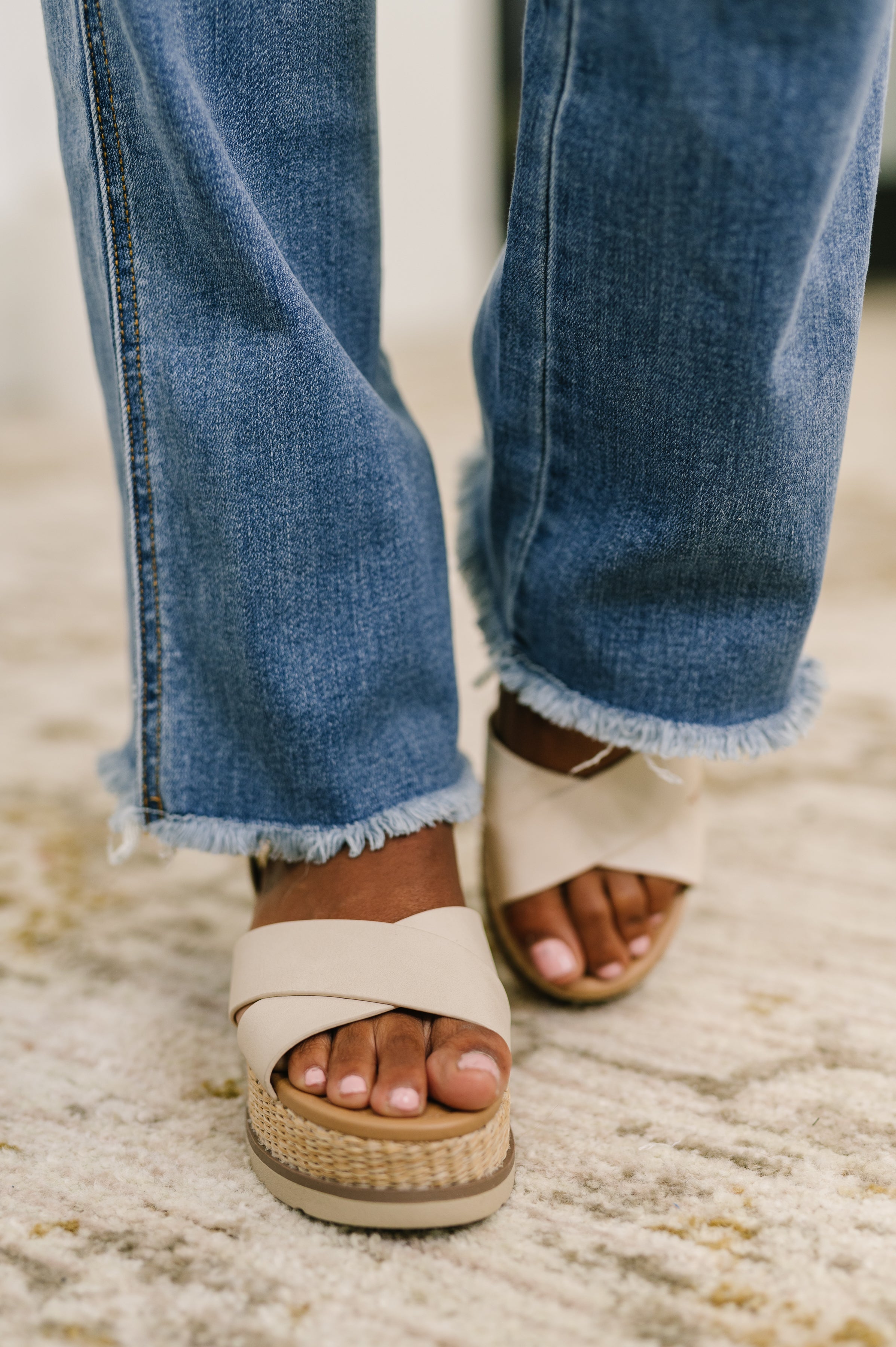 Judy Blue Maureen High Rise Distressed Bootcut Jeans