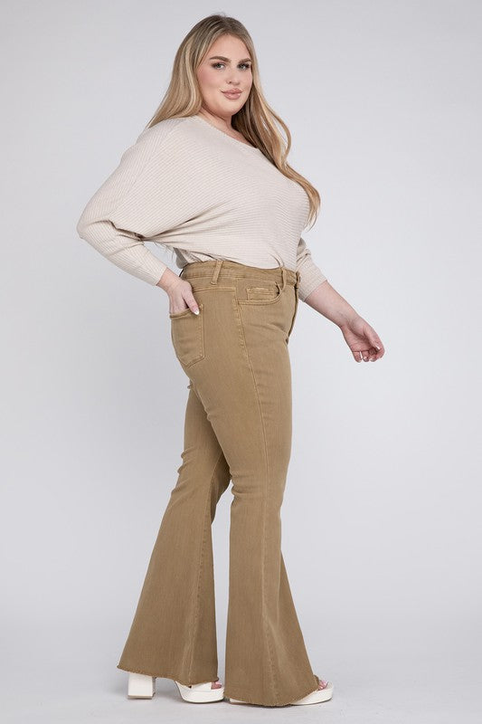 Vervet High Rise Super Flare Jeans - Curvy Size Exclusive